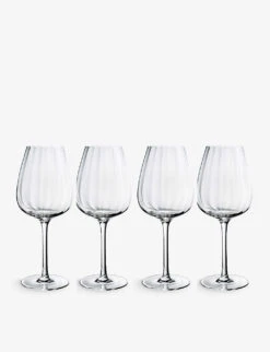 Villeroy & Boch Rose Garden Red Wine Goblets Set Of Four