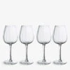 Villeroy & Boch Rose Garden White Wine Goblets Set Of Four