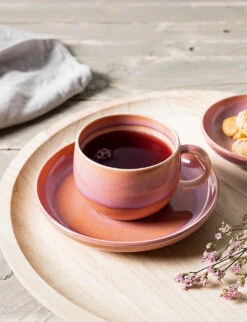 Villeroy & Boch Perlemor Coral Glazed-effect Porcelain Coffee Cup Saucer 16cm -Villeroy & Boch R04073808 ALT02