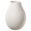Villeroy & Boch Manufacture Collier Blanc Perle 8-Inch Tall Vase