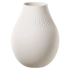 Villeroy & Boch Manufacture Collier Blanc Perle 8-Inch Tall Vase