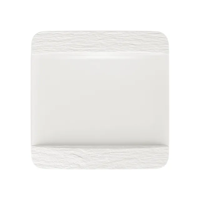 Villeroy & Boch Manufacture Rock Blanc Porcelain Square Dinner Plate 3 Villeroy & Boch Manufacture Rock Blanc Porcelain Square Dinner Plate